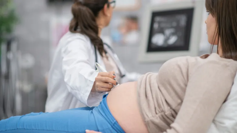 Pregnant lady having a scan