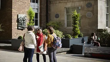 Students in the Quad at the Strand Campus