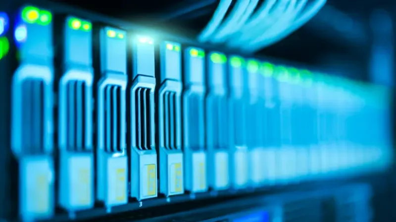 Row of servers